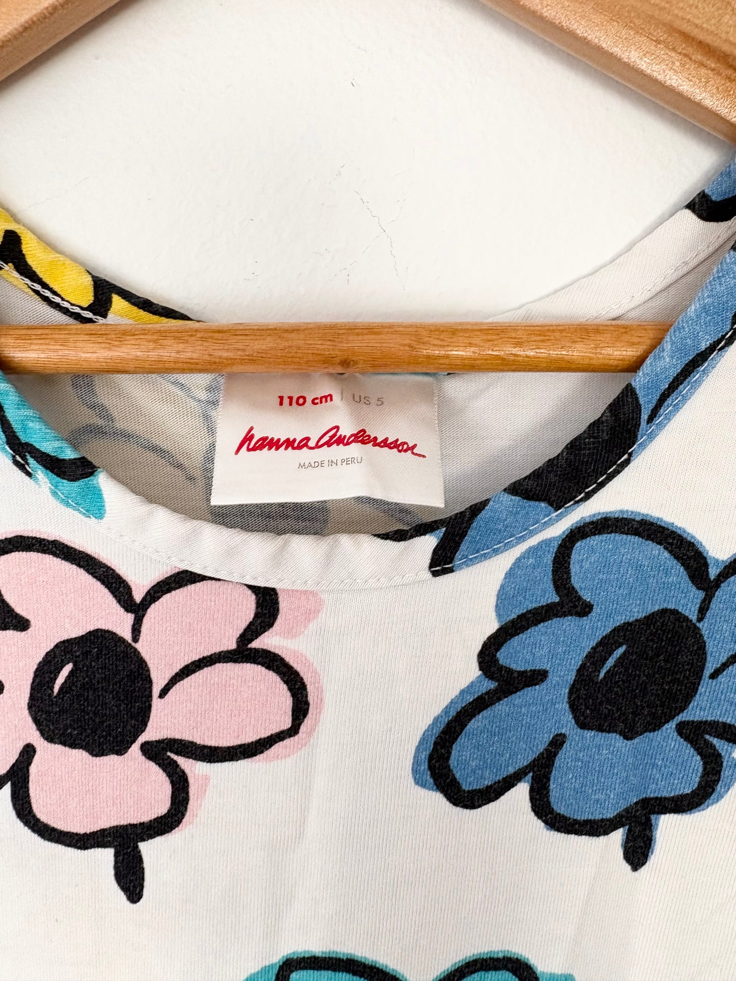 Hanna Anderson floral tiered dress 5T