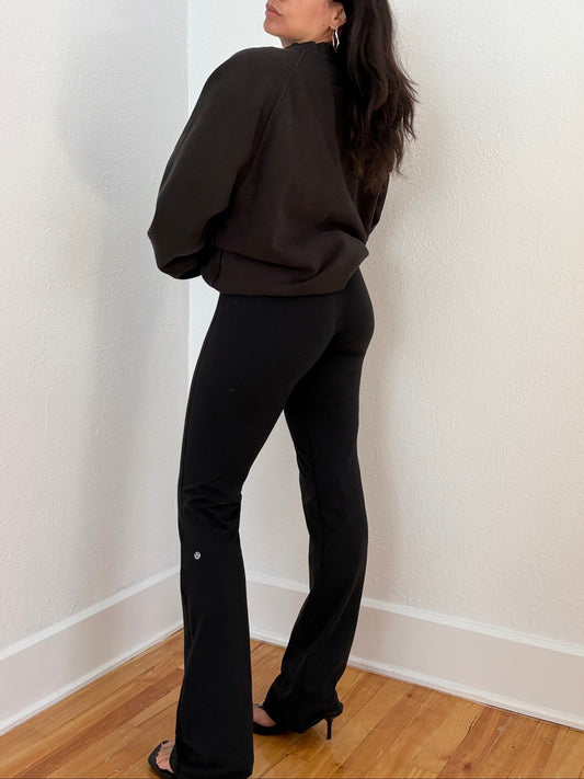 Lululemon criss cross flare leggings size 4