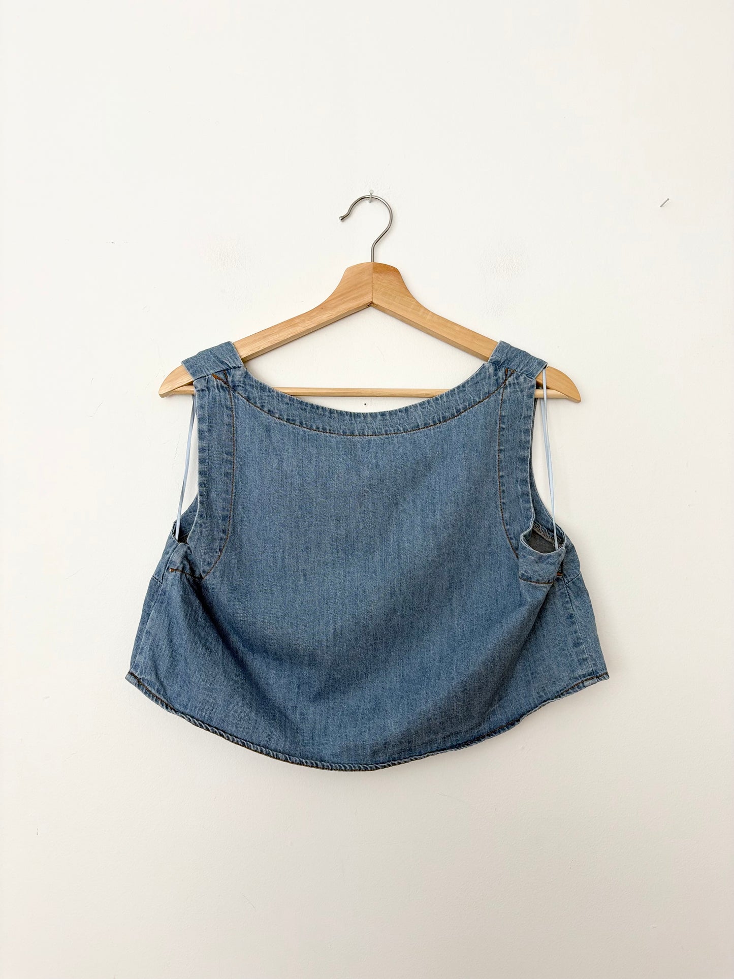 Petal & pup crop denim top Medium