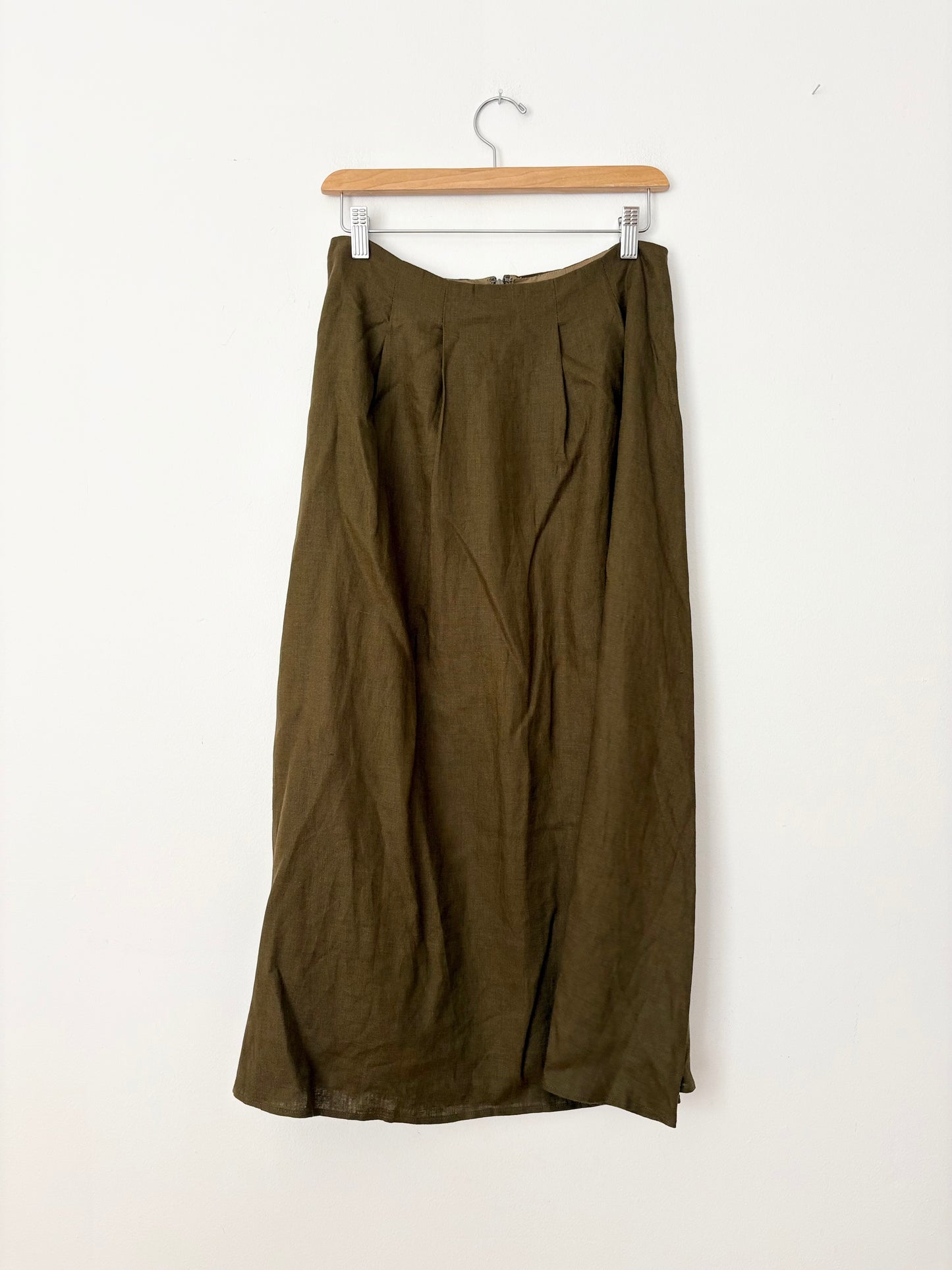 O.P.T Aveline Linen set in moss Medium
