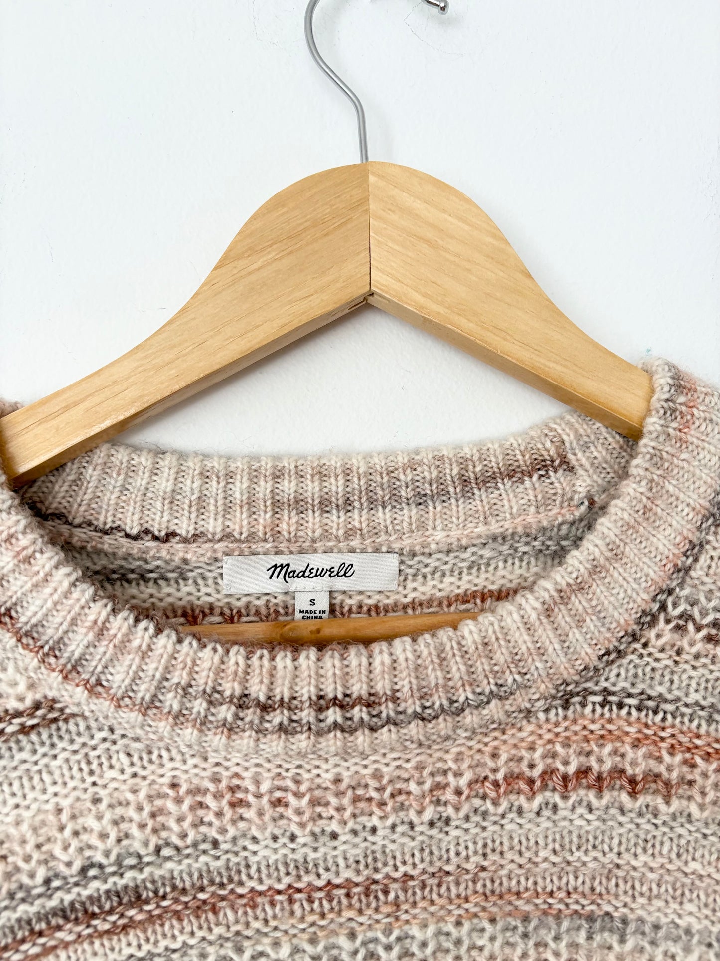 Madewell space-dyed canton pullover sweater Small
