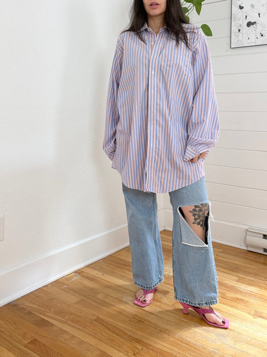 Brooks Brothers stripe button down shirt XL