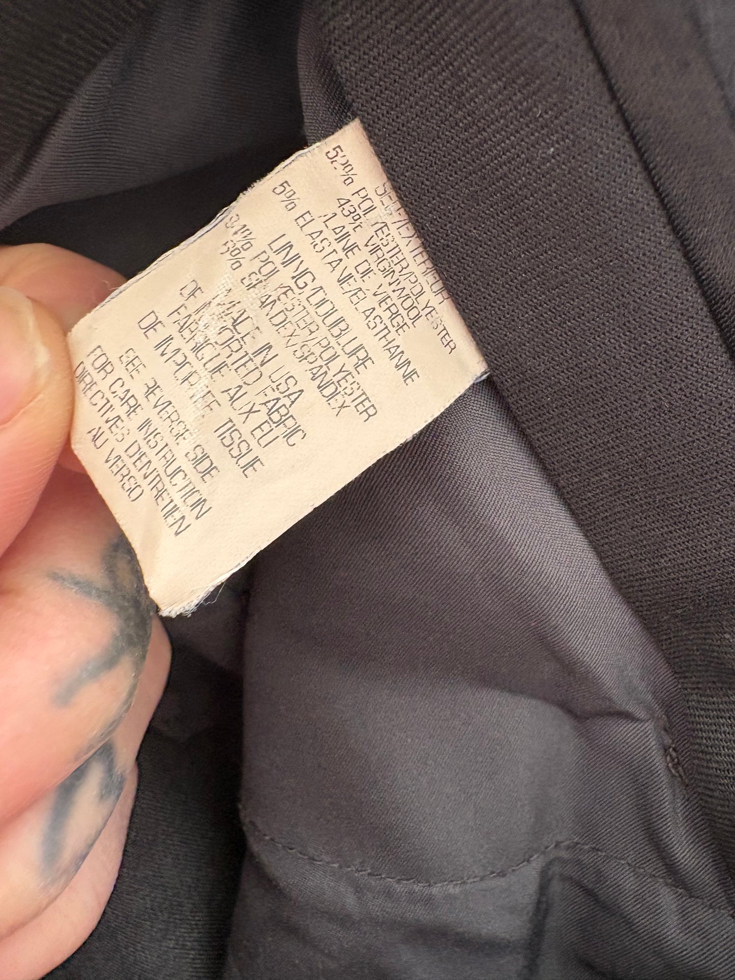 Pantalon droit en laine mélangée Theory, taille XS