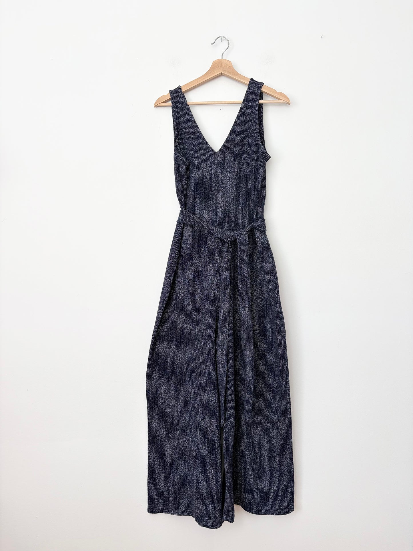 Gap rib knit wide leg jumpsuit Medium