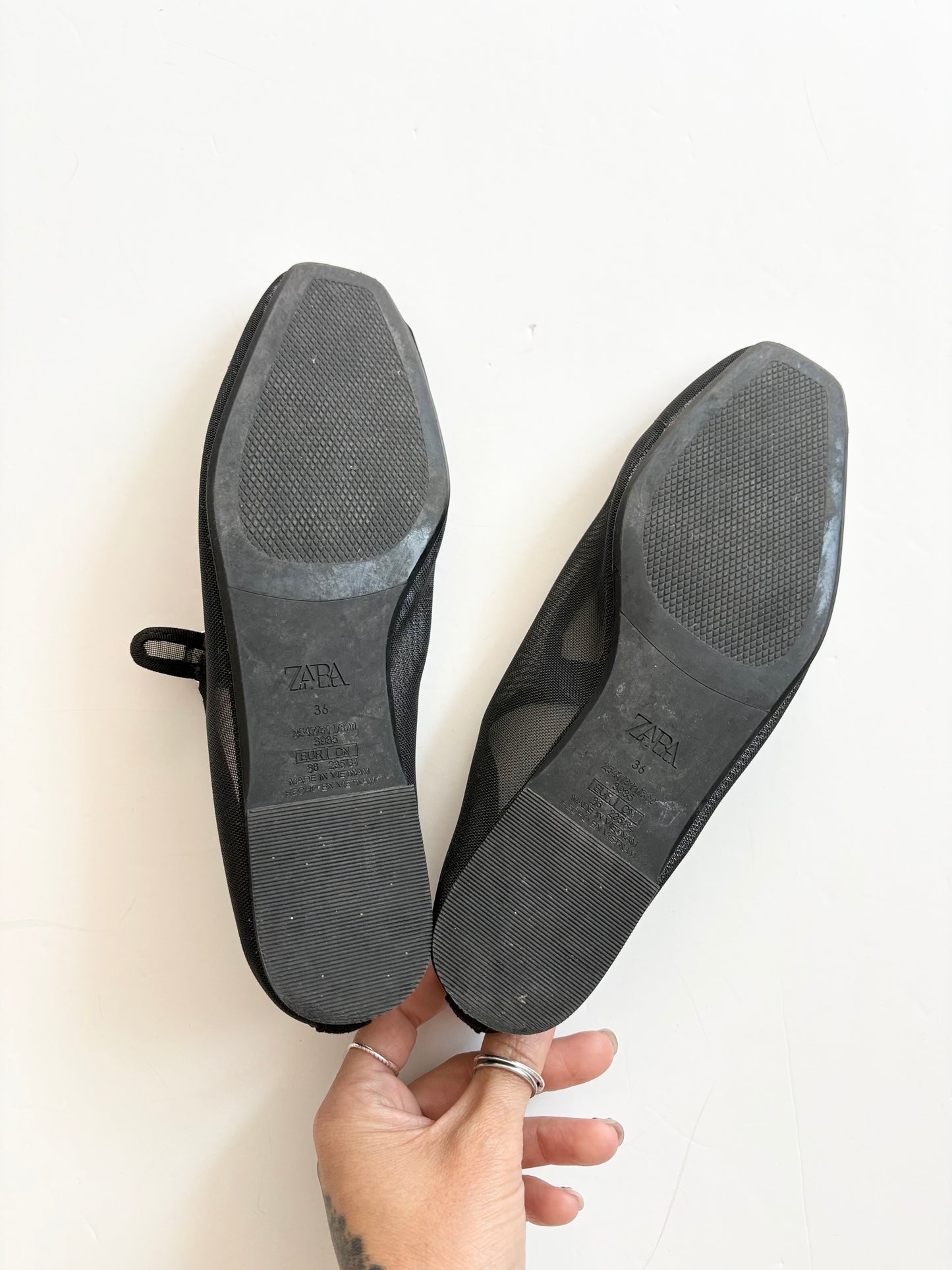 Ballerines Mary Jane en maille Zara T36