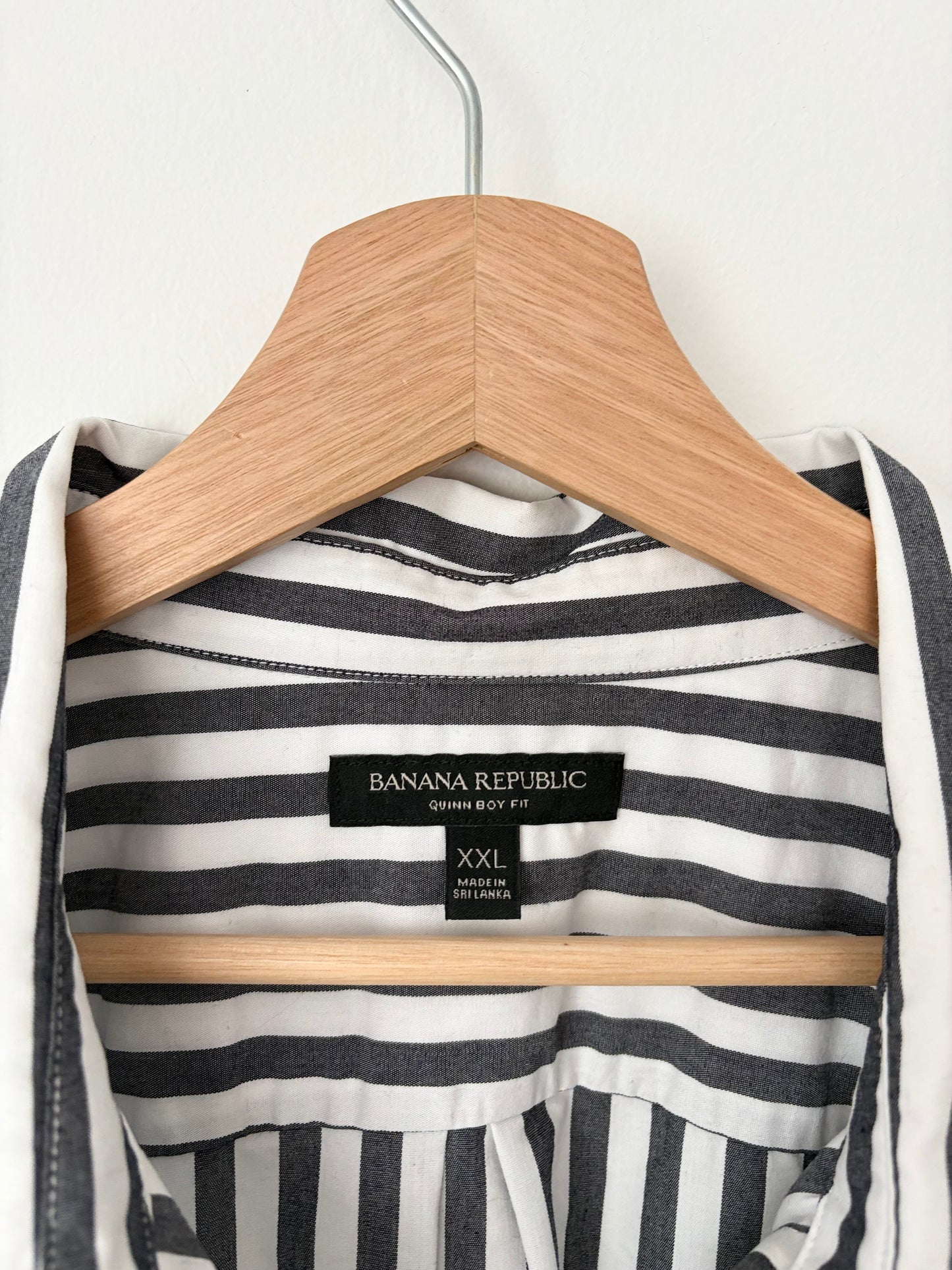 Banana Republic stripe button up shirt 2XL
