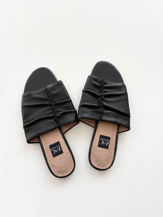 Zac Posen Yana ballerines en cuir noir US6