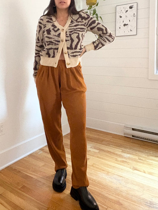 Vintage wool tapered sweatpants S/M