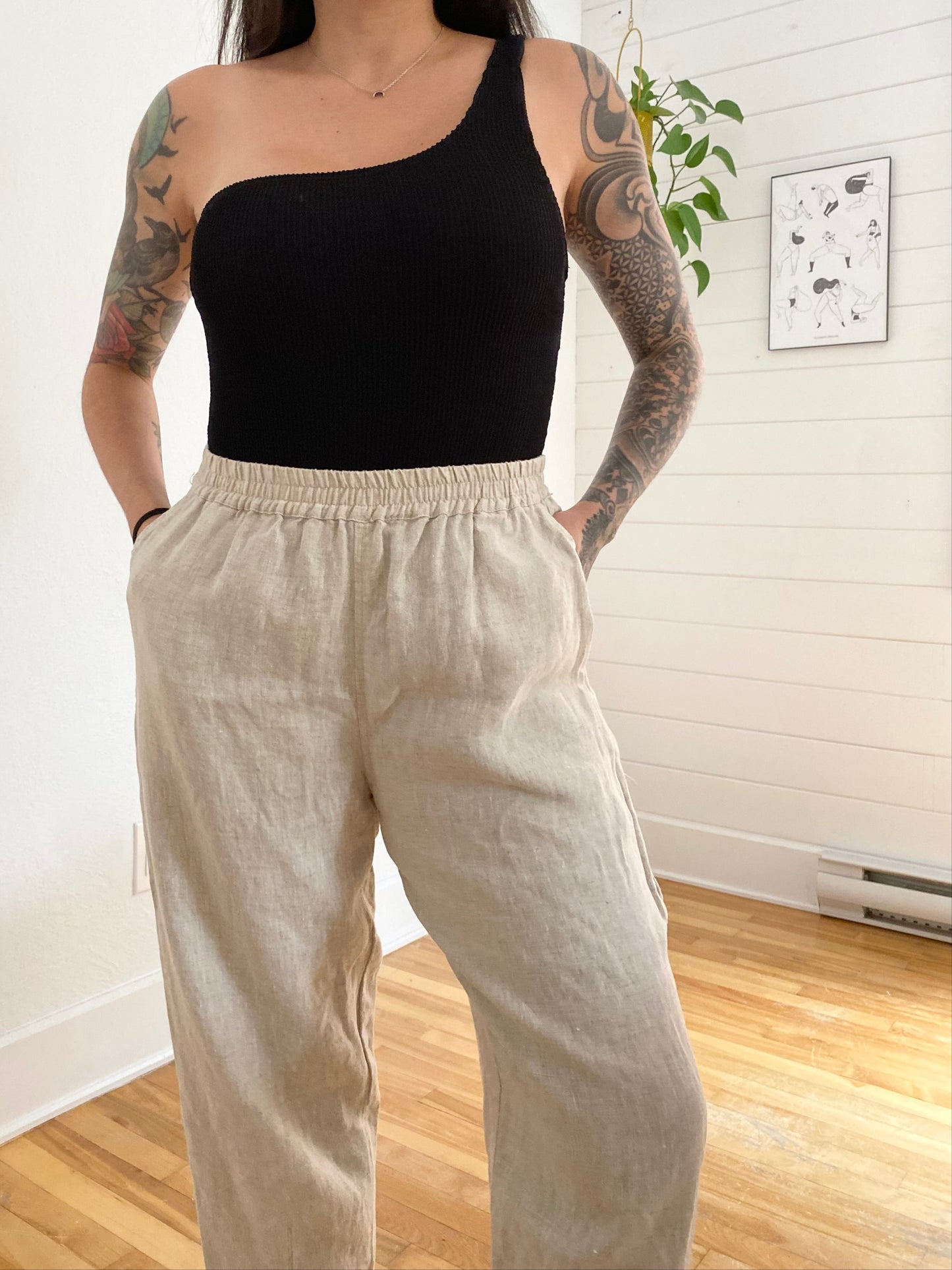 Mordenmiss linen pants Large