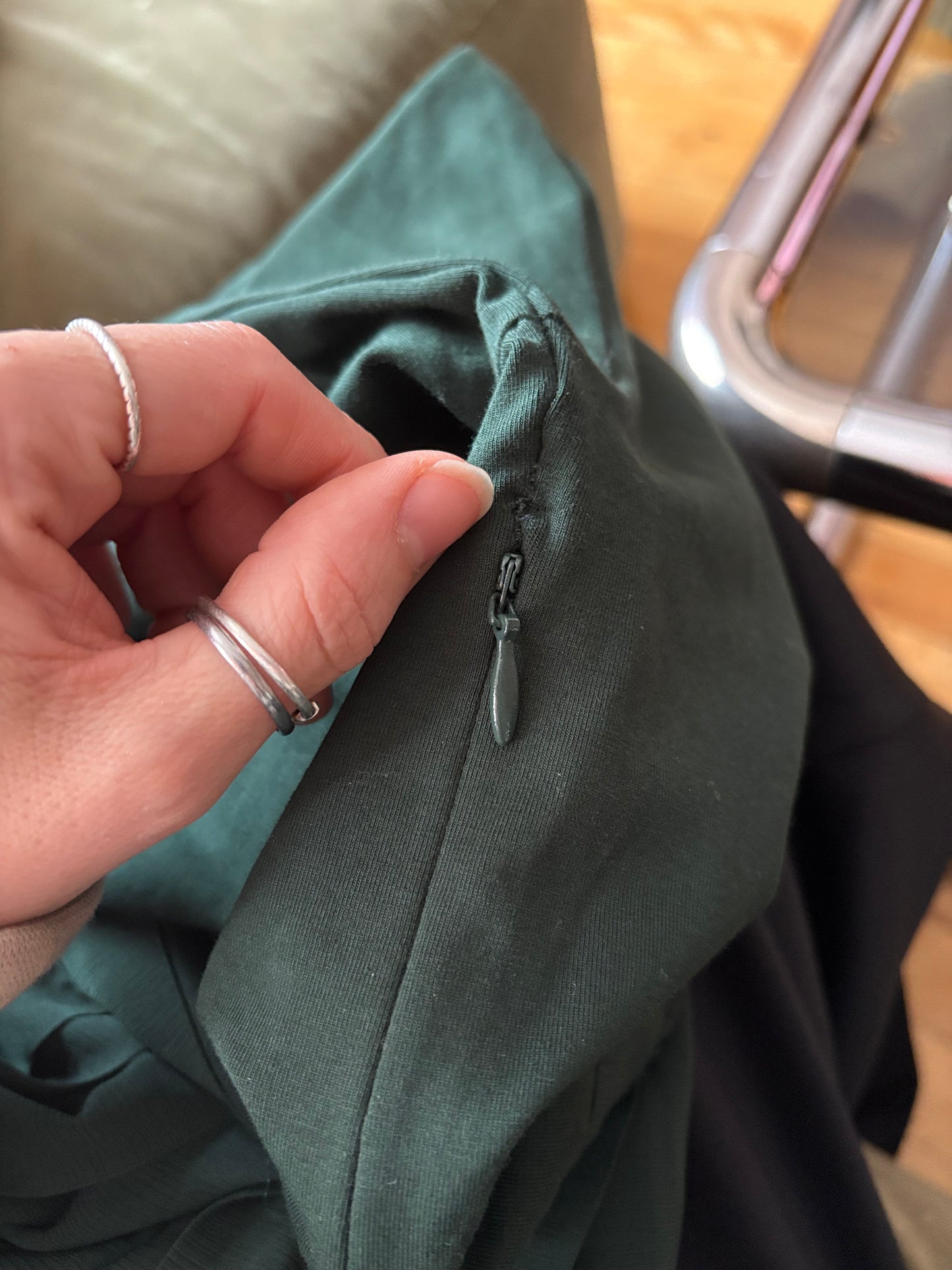 Robe de ballet plissée verte J.Crew, taille S 