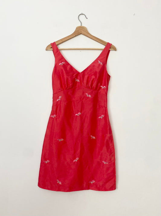 Robe brodée en soie Tibi Small