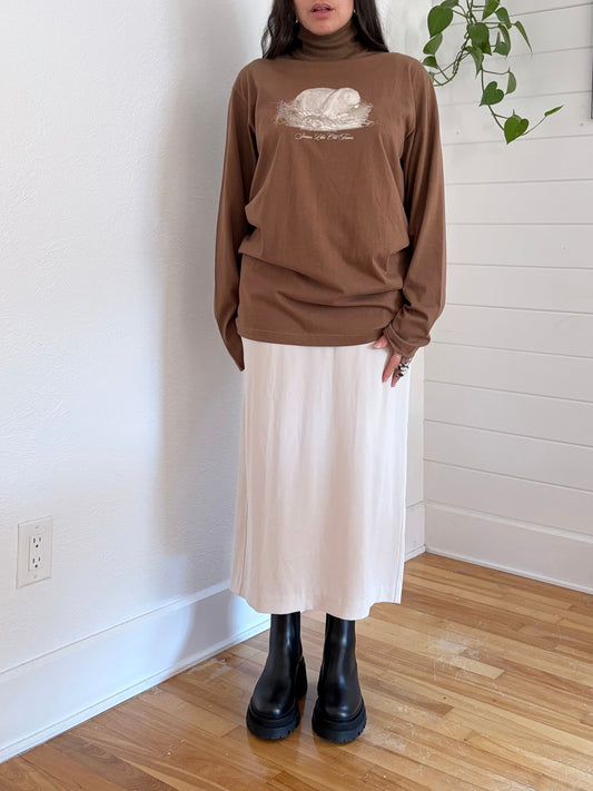 Kijun rabbit turtleneck knit sweater M/L