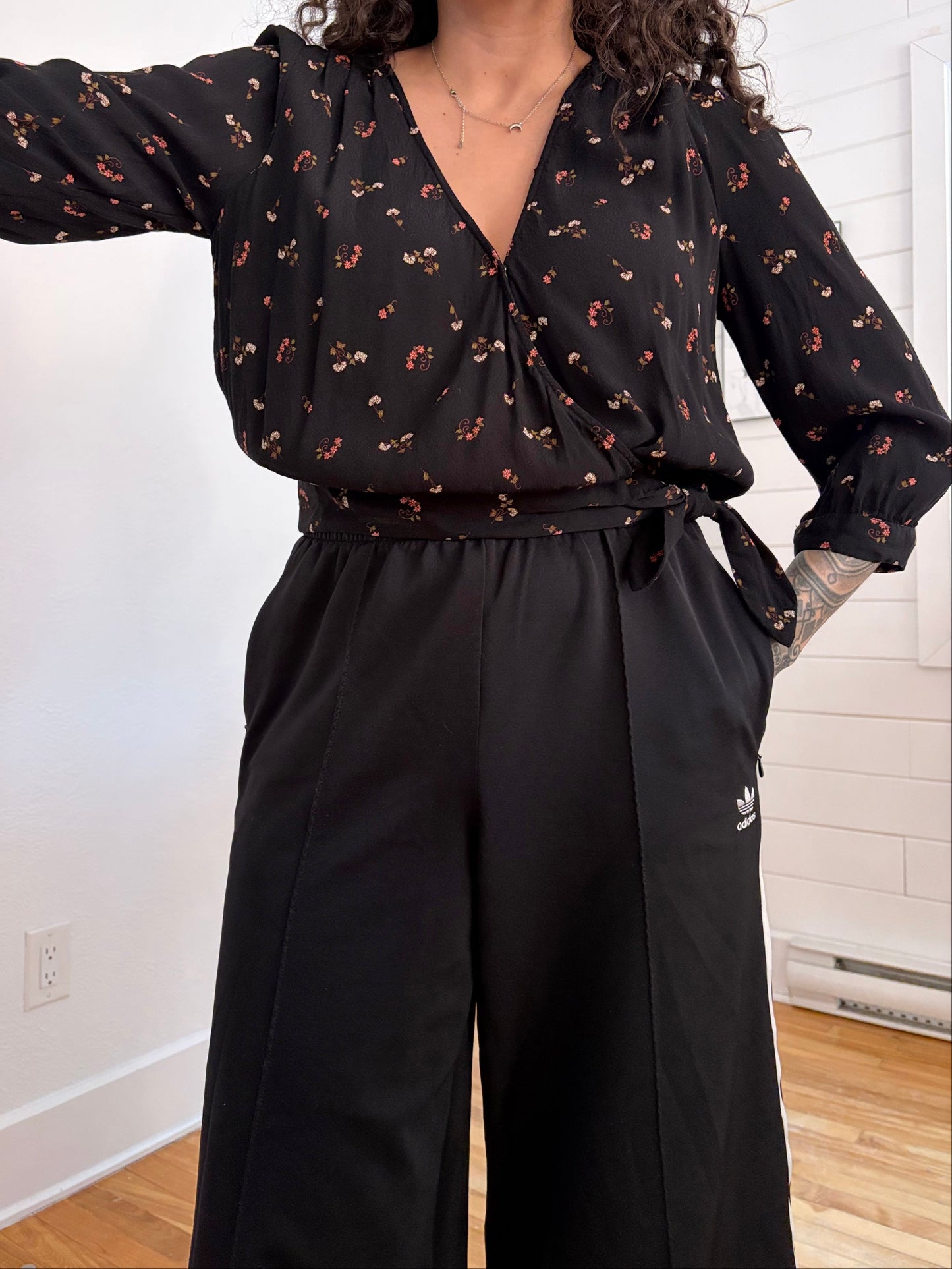 Madewell flower toss floral blouse Medium