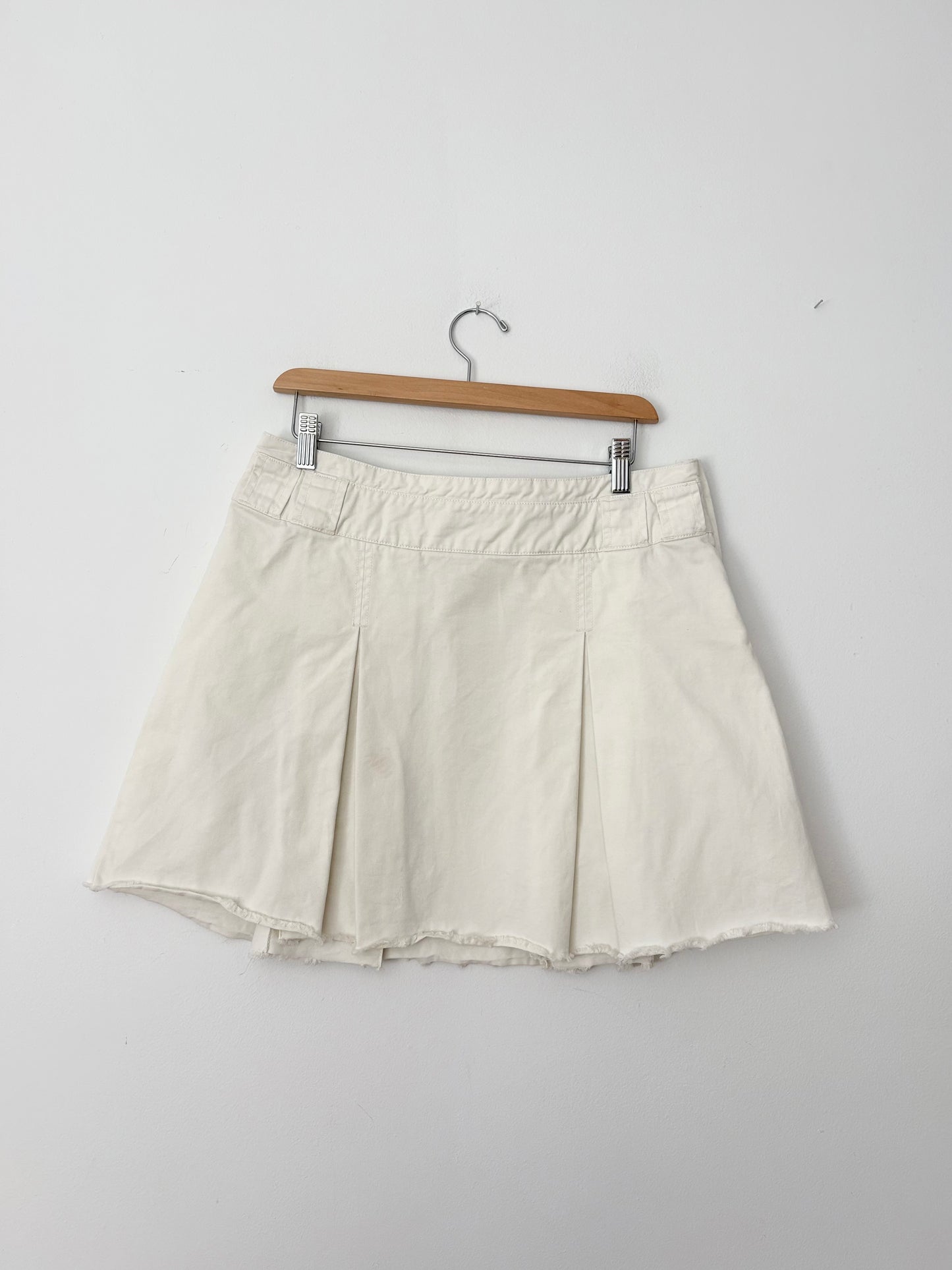Mini-jupe plissée en jean Free People M/L