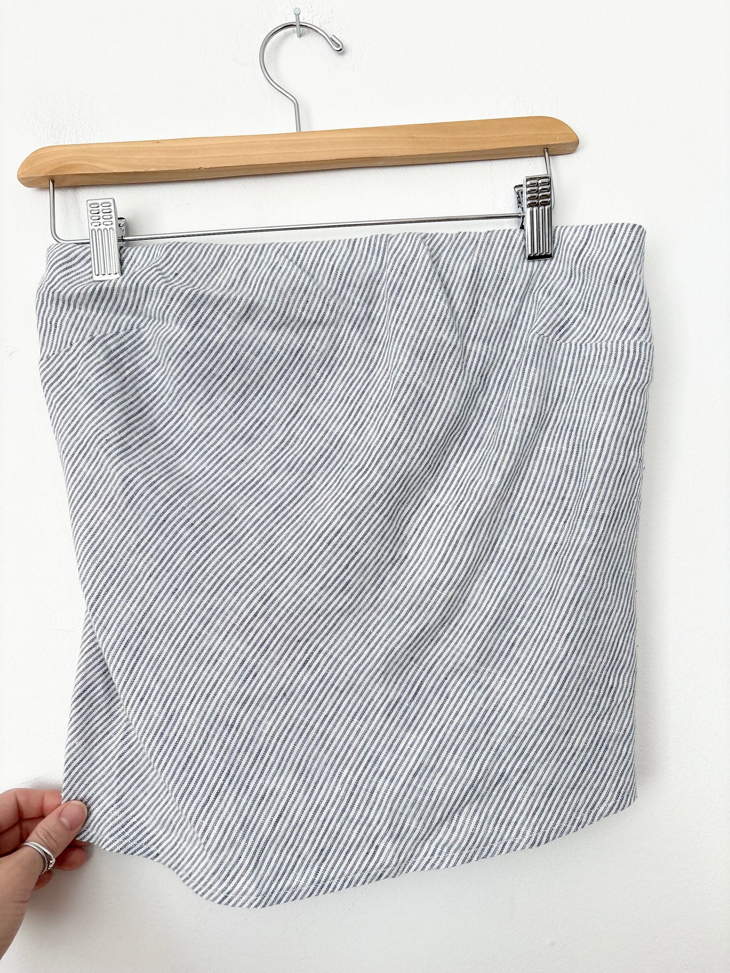 Top tube rayé en lin Quince, taille S