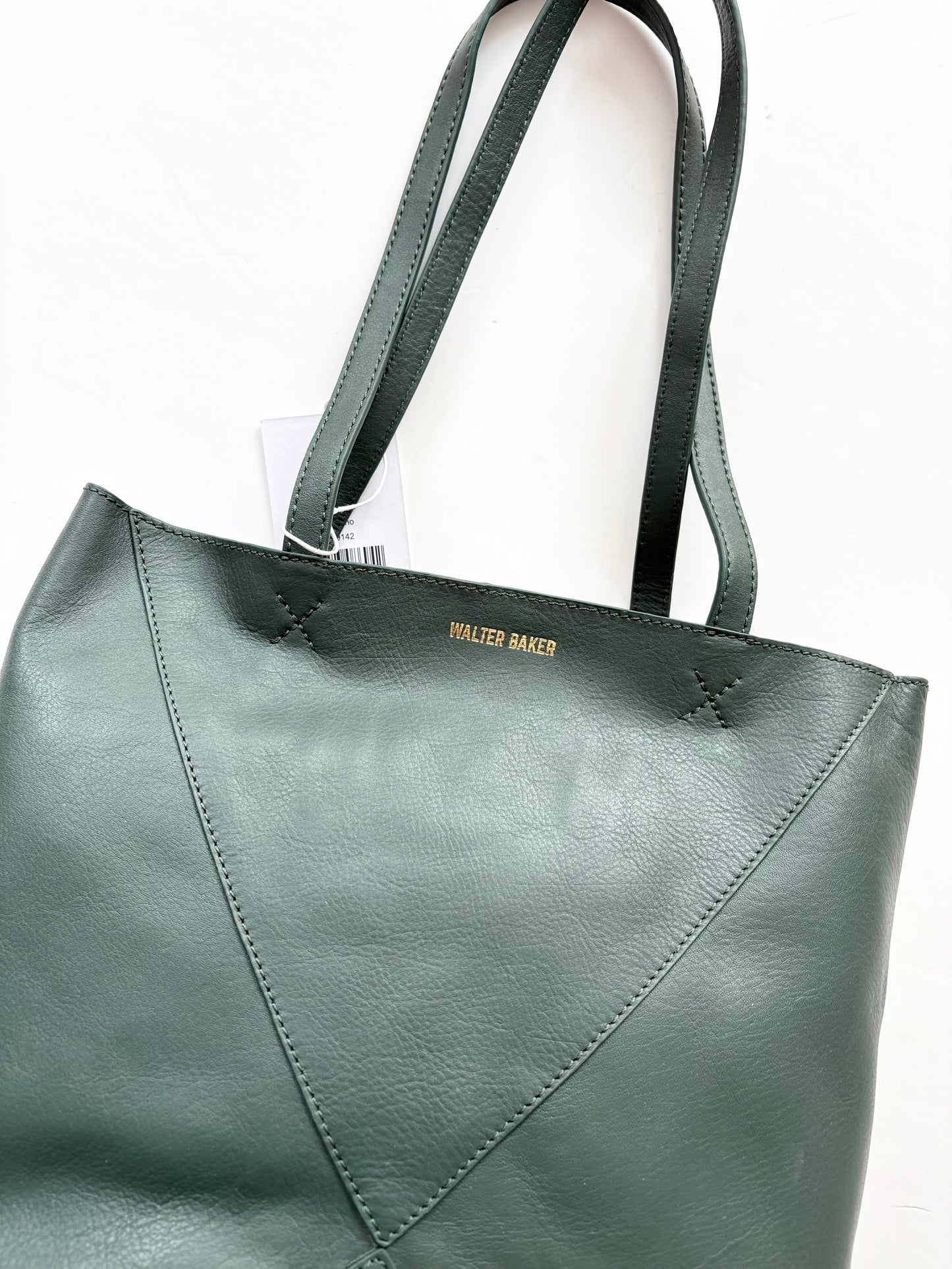Walter Baker leather ledger tote bag