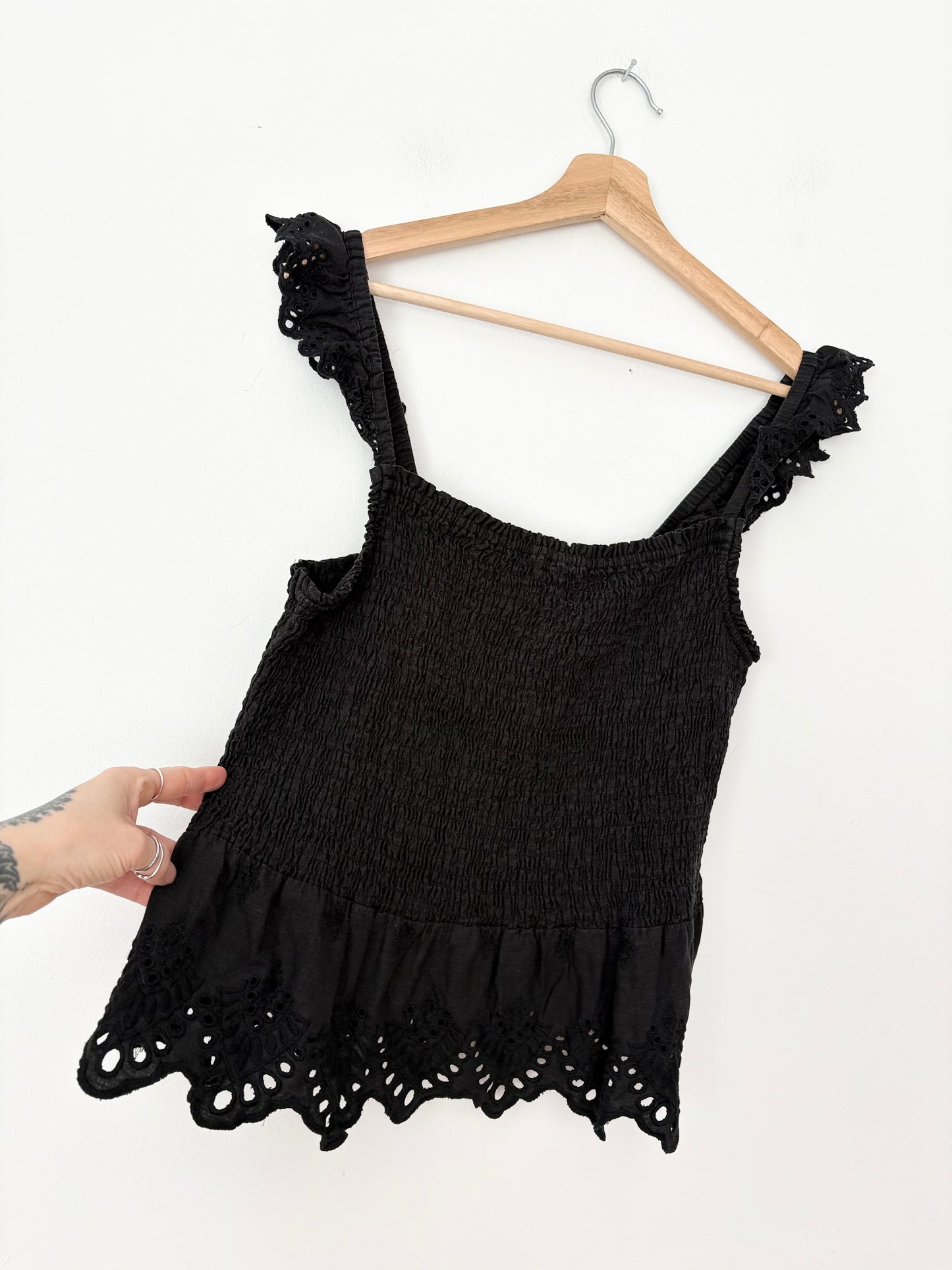 Madewell Linen blend Lucy top Large