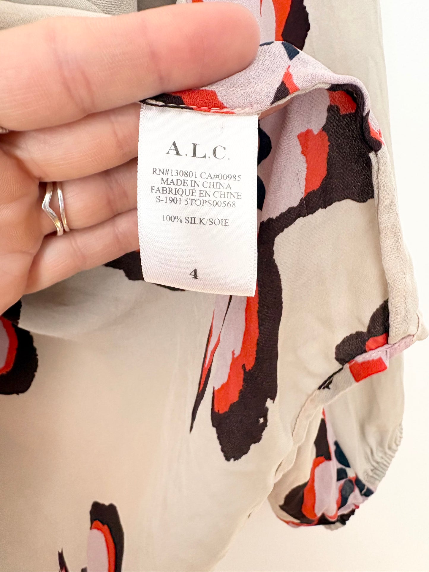 Chemisier en soie fleuri A.L.C Jules S/M