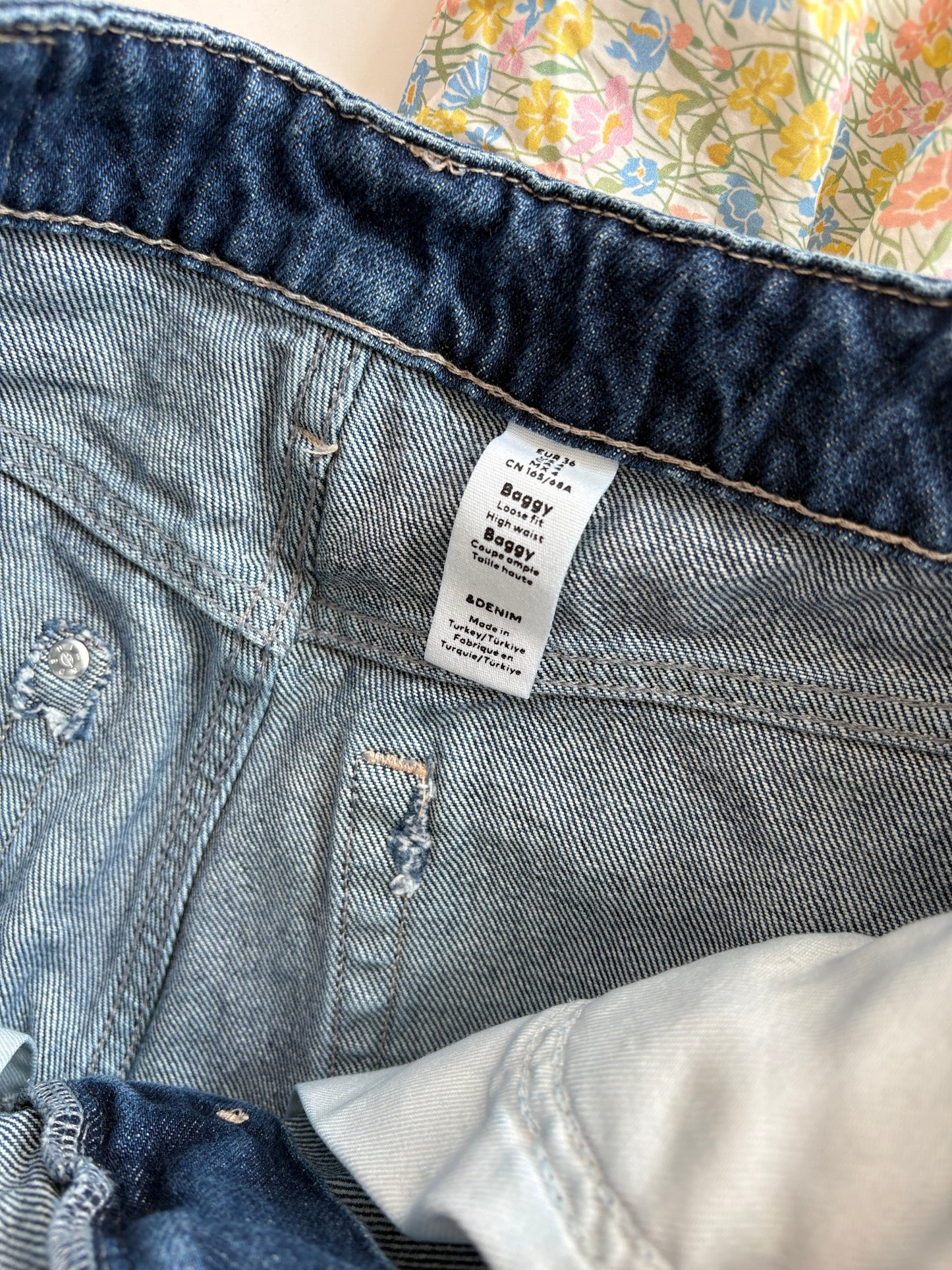 H&M baggy wide leg jeans W27/28
