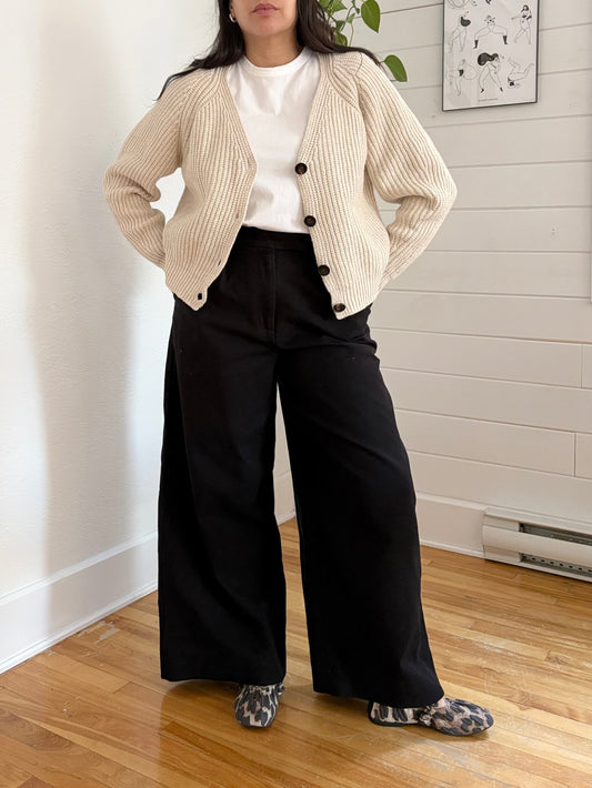 Banana Republic wide leg ankle trousers W28