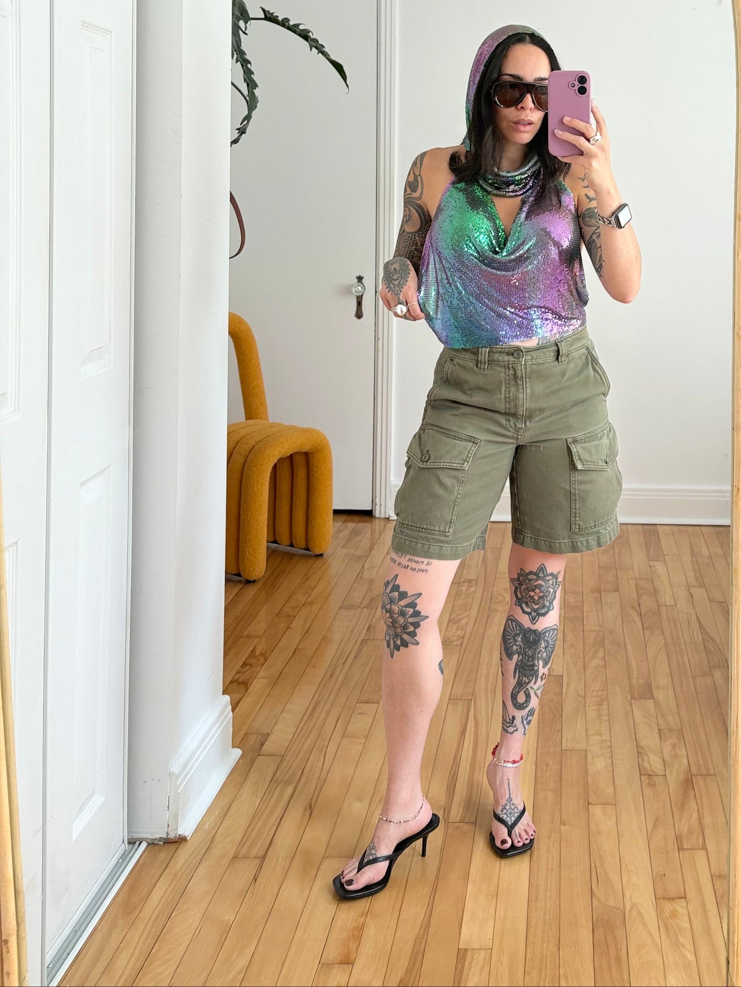 TNA troop cargo shorts W28
