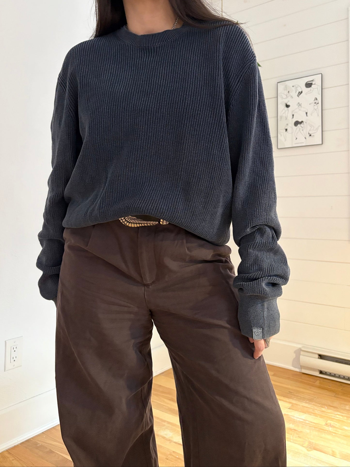 Pull en maille de coton Rag & Bone, taille XL