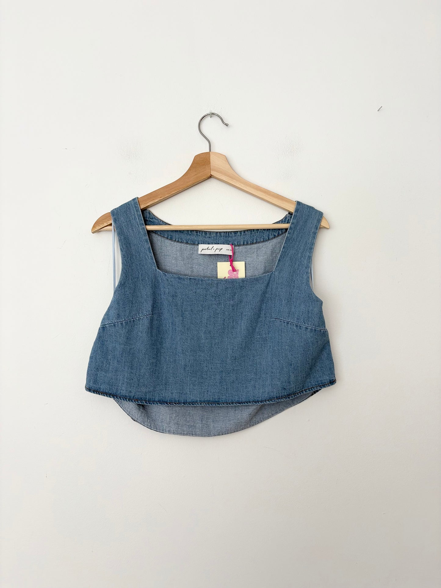 Petal & pup crop denim top Medium