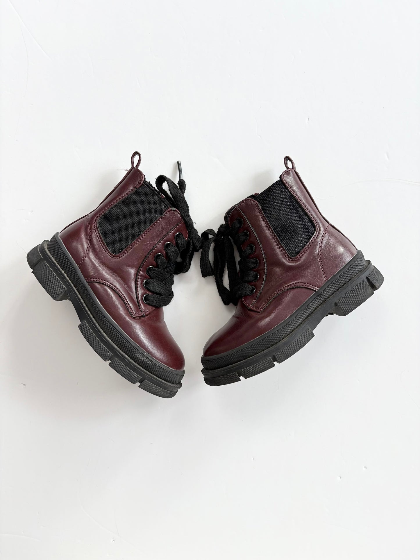 Kiabi burgundy boots EUR24/US8