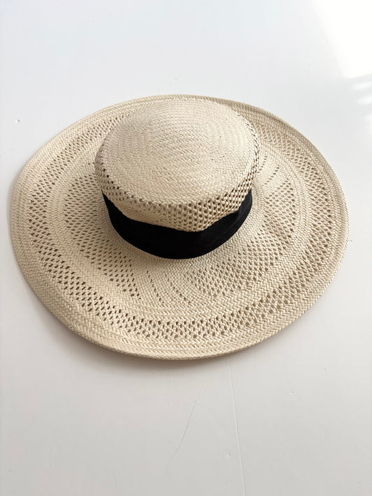 J.Crew wide brim boater hat