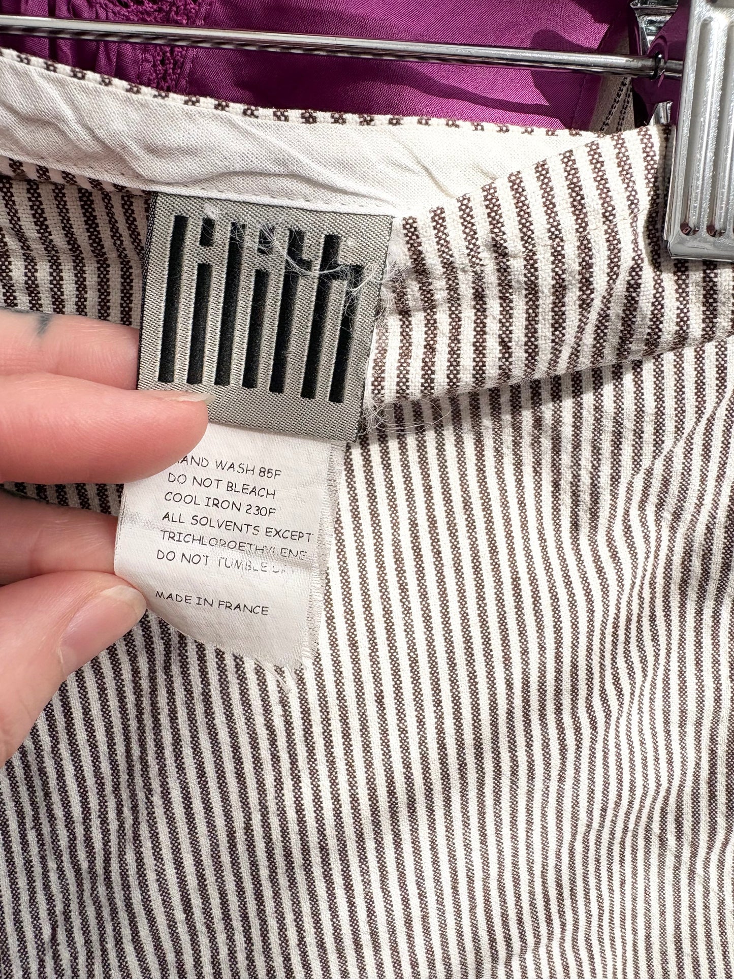 Lilith stripe barrel pants M/L