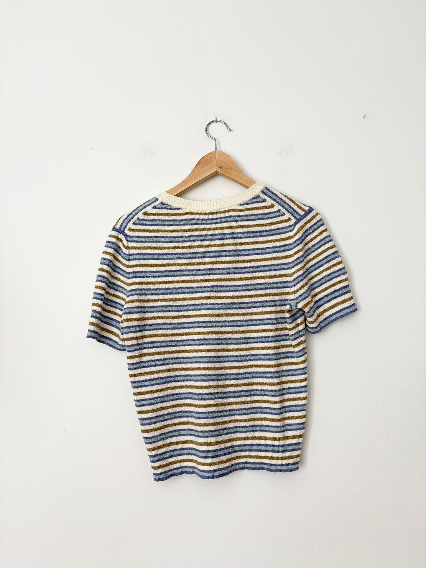 Ensemble jupe mi-longue en bouclé rayé Rebecca Taylor S/M