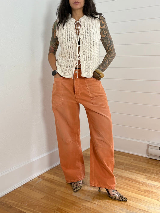 Jean tonneau minimaliste Moxie de Free People, taille 30