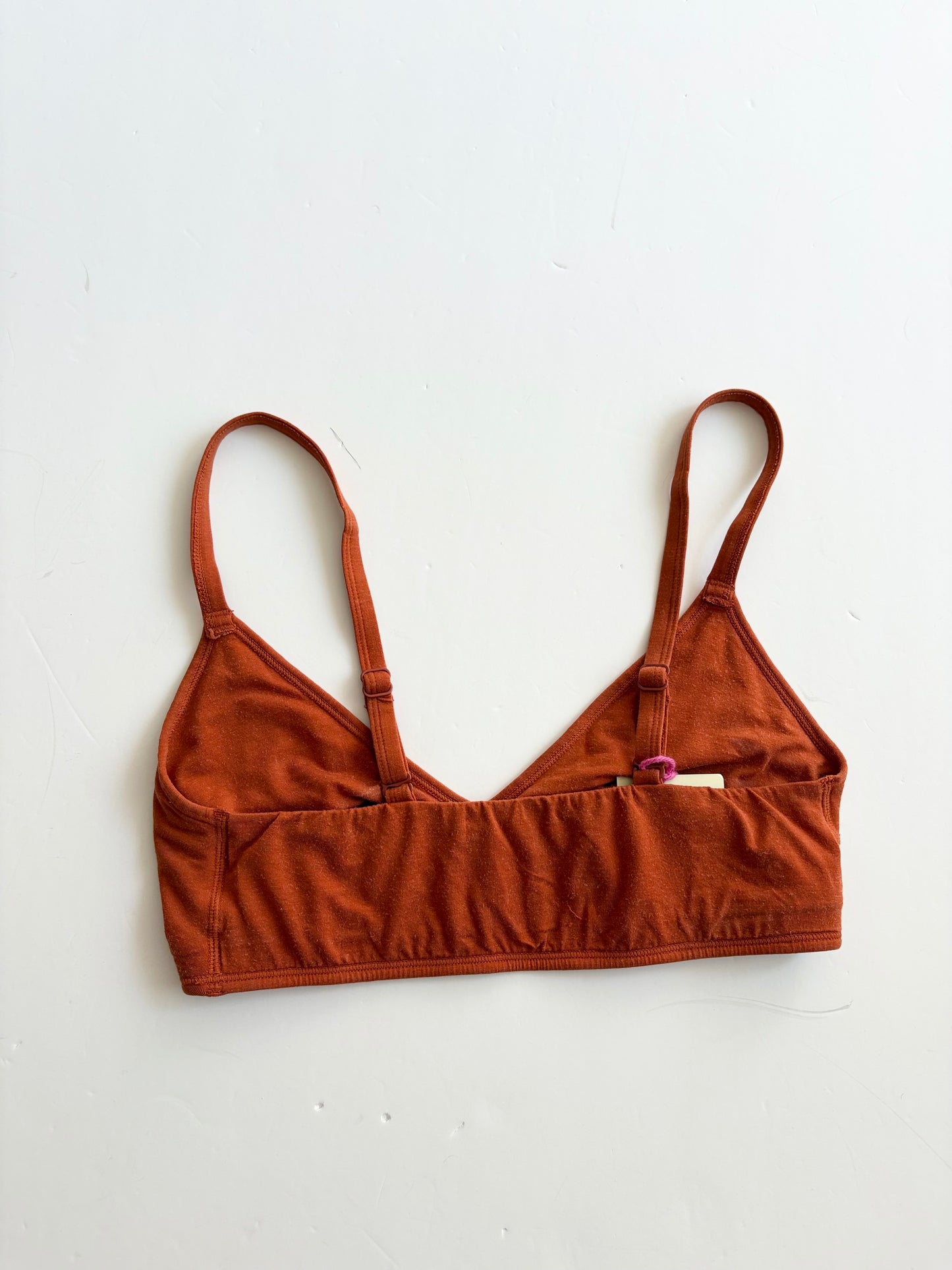 Parade tencel bralette in rust Small