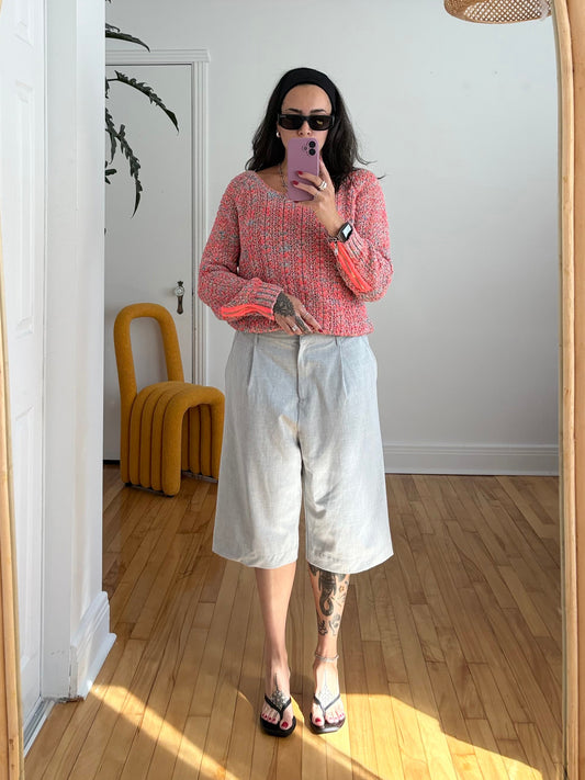 Free People long tailored shorts W30