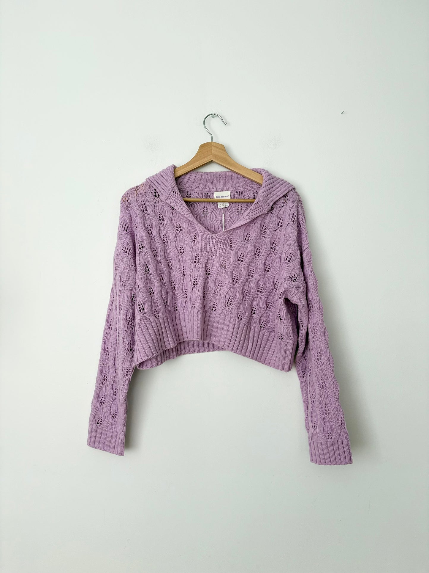 Find me now Cher knit top Small