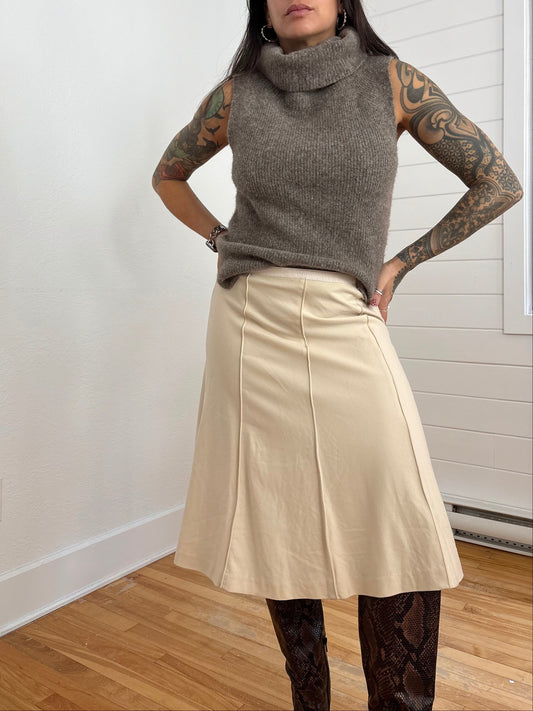 Community wool blend sleeveless turtleneck Small