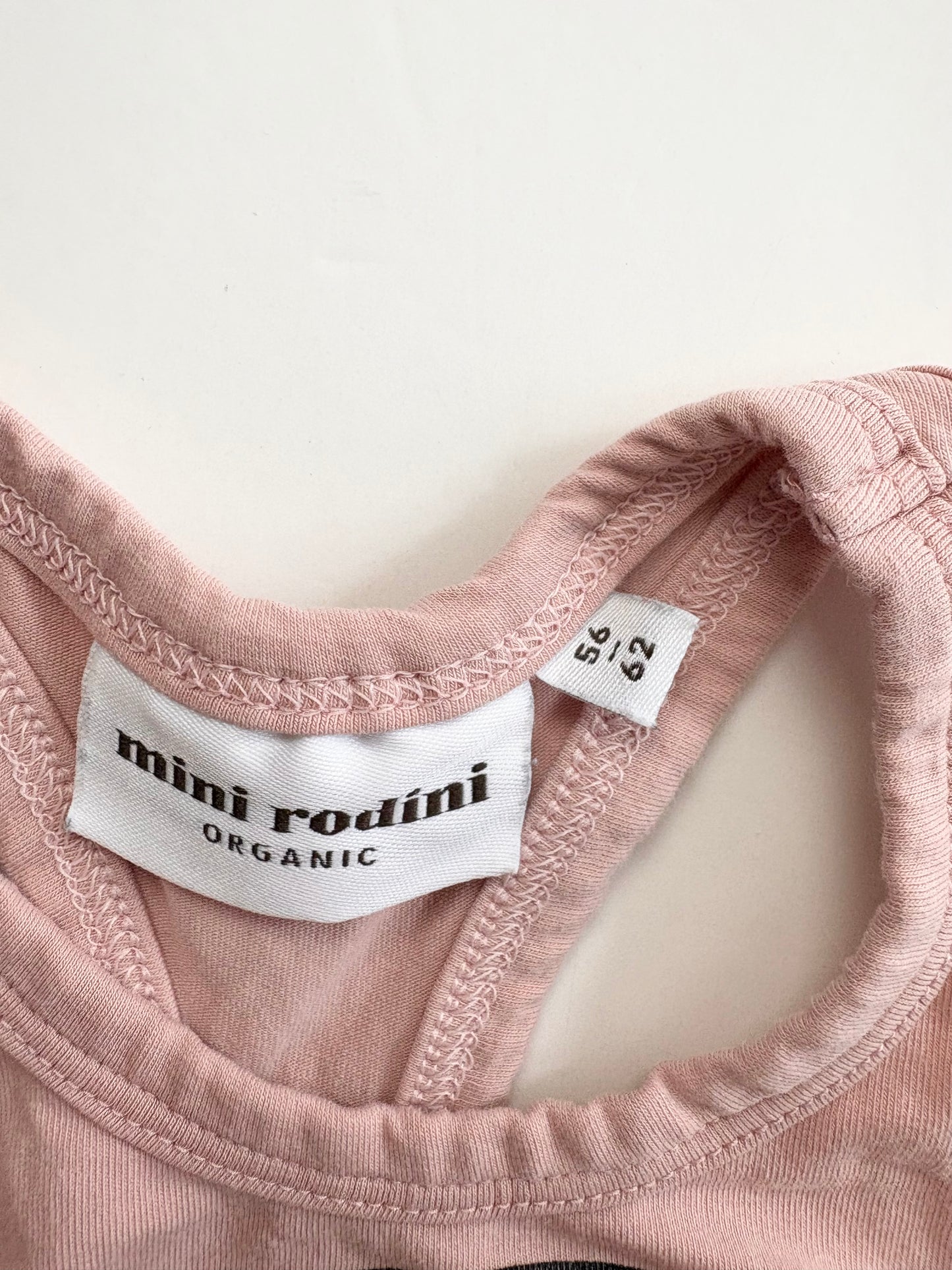 Mini Rodini heart tank top 0-3months
