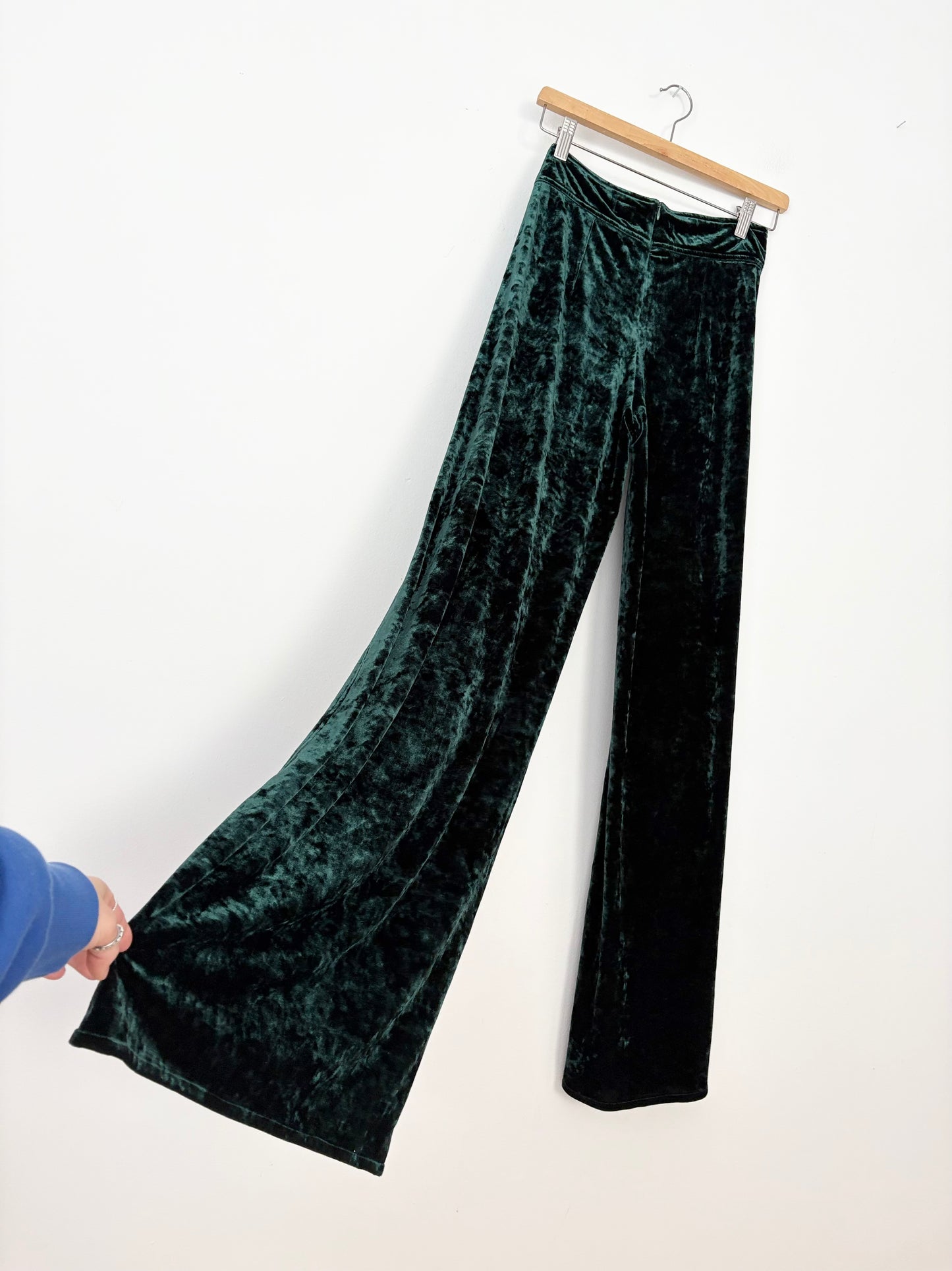Billy T velvet wide leg pants XS/S