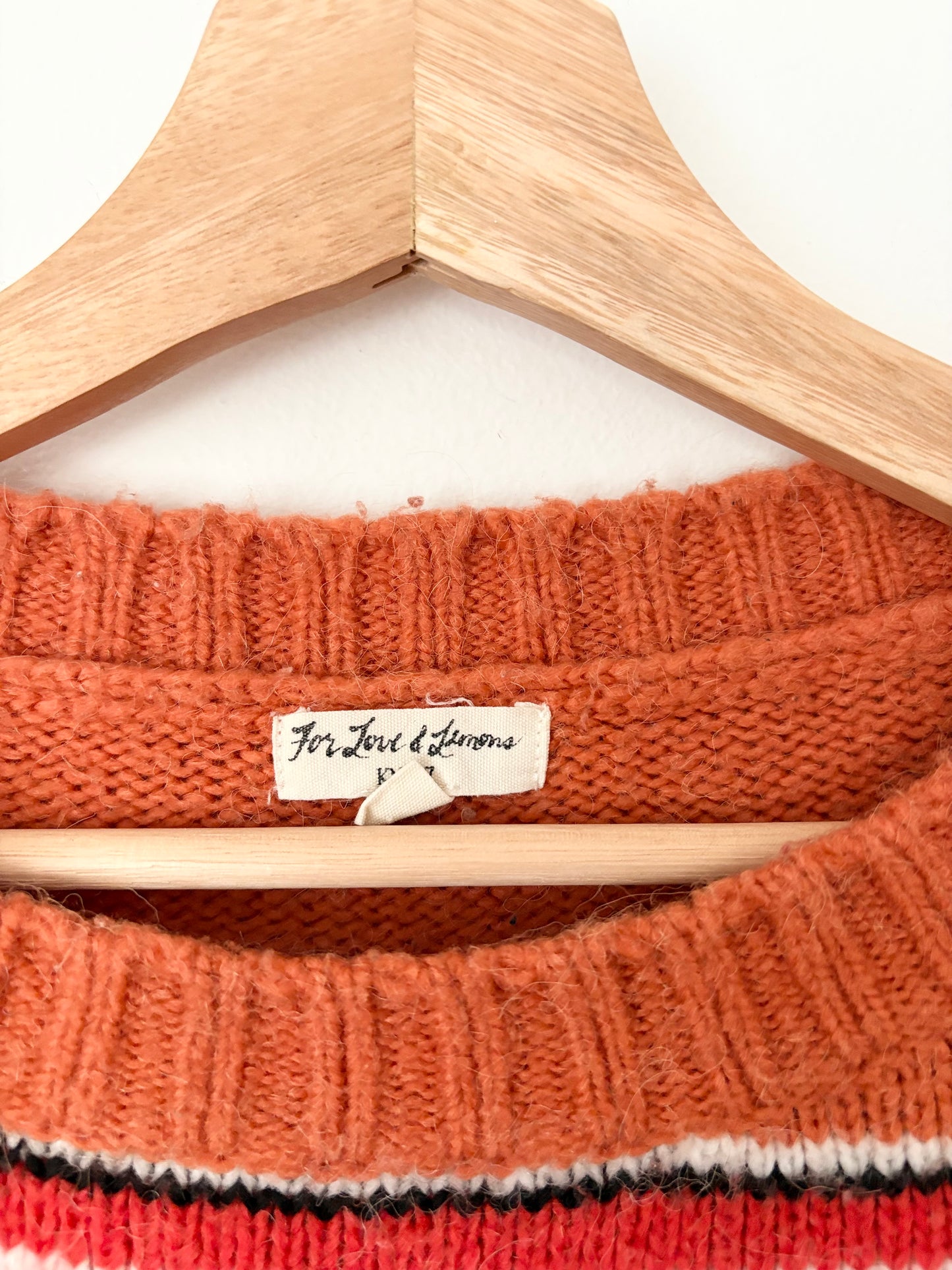 For love & lemons Charlie stripe sweater Medium