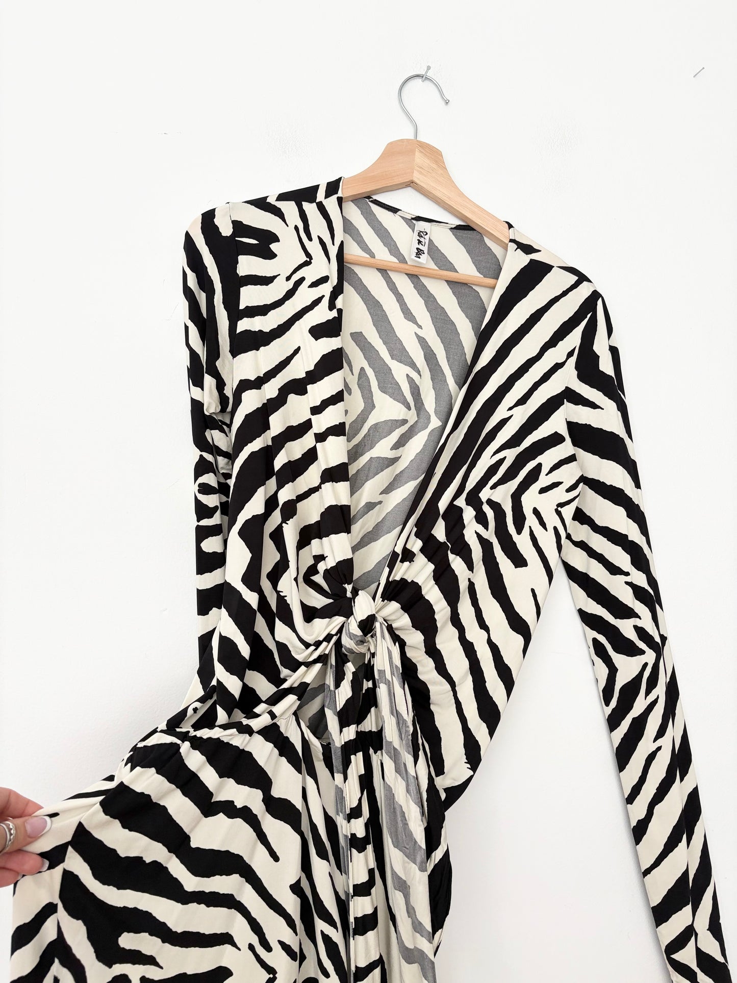 Rat & boa Allegra zebra dress S/M