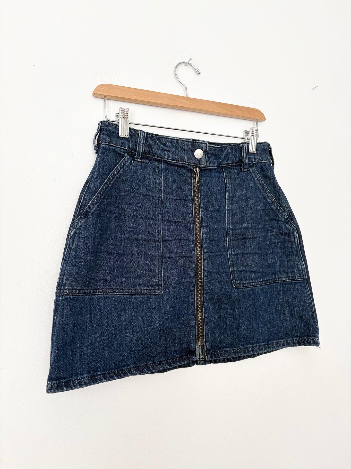 Jupe portefeuille courte Madewell en jean W27/28