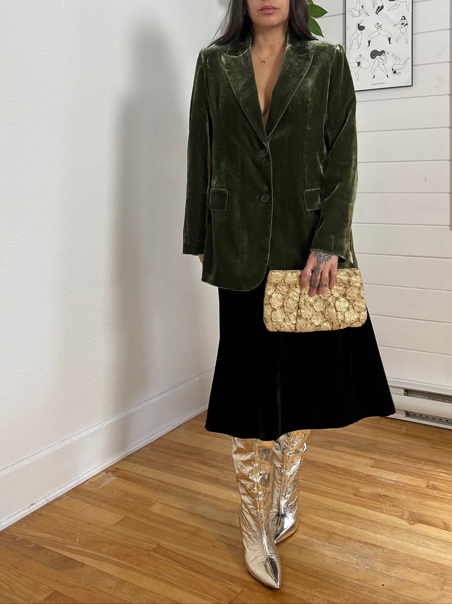 Pochette en cuir vintage