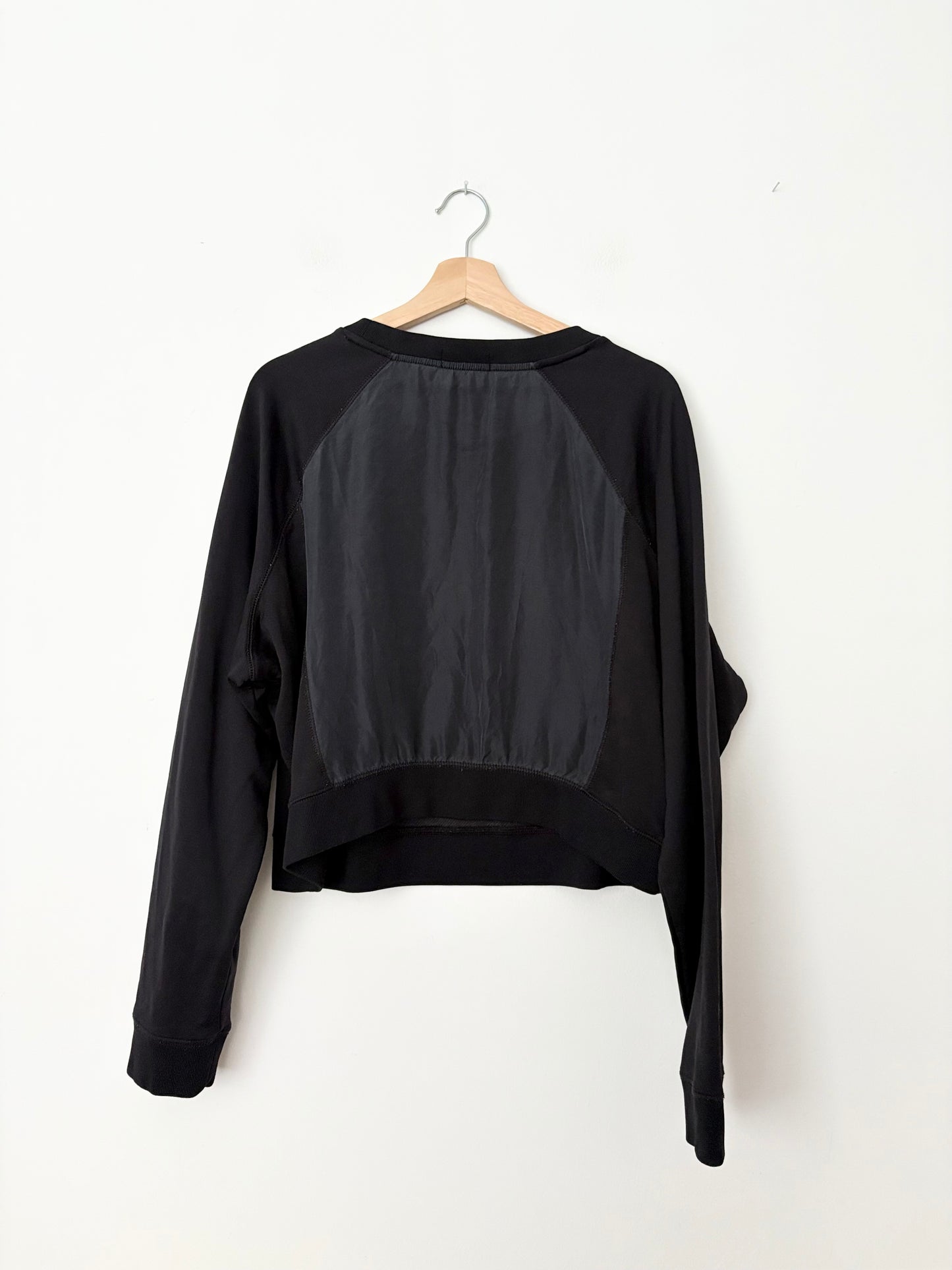 Acne studios mixed media silk blend pullover M/L