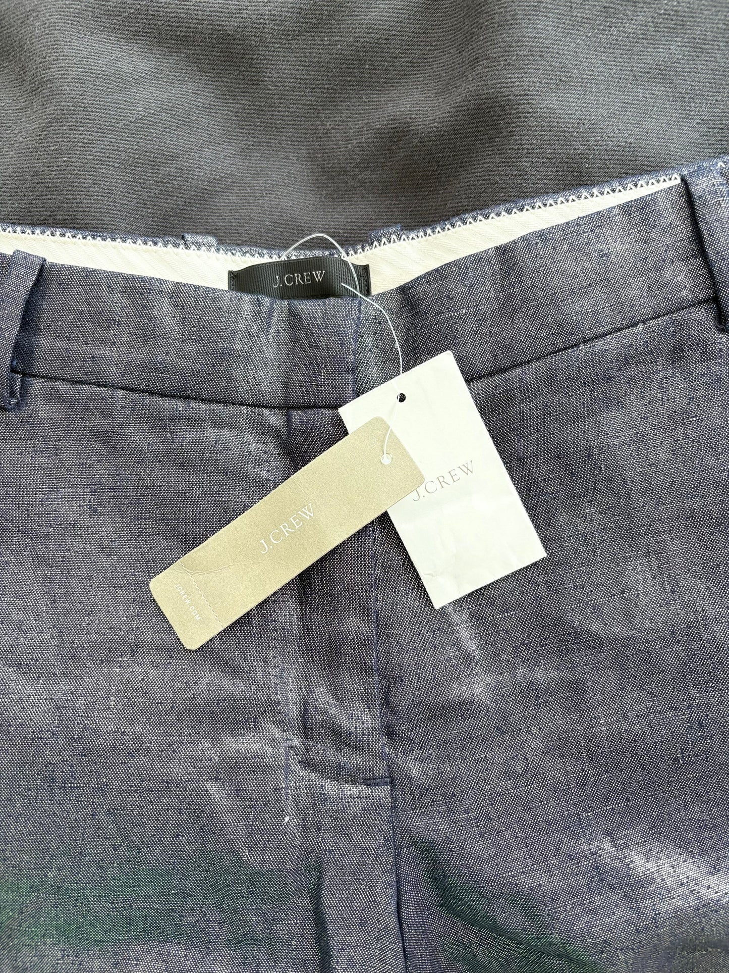J.crew coated low rise linen bermuda shorts S/M