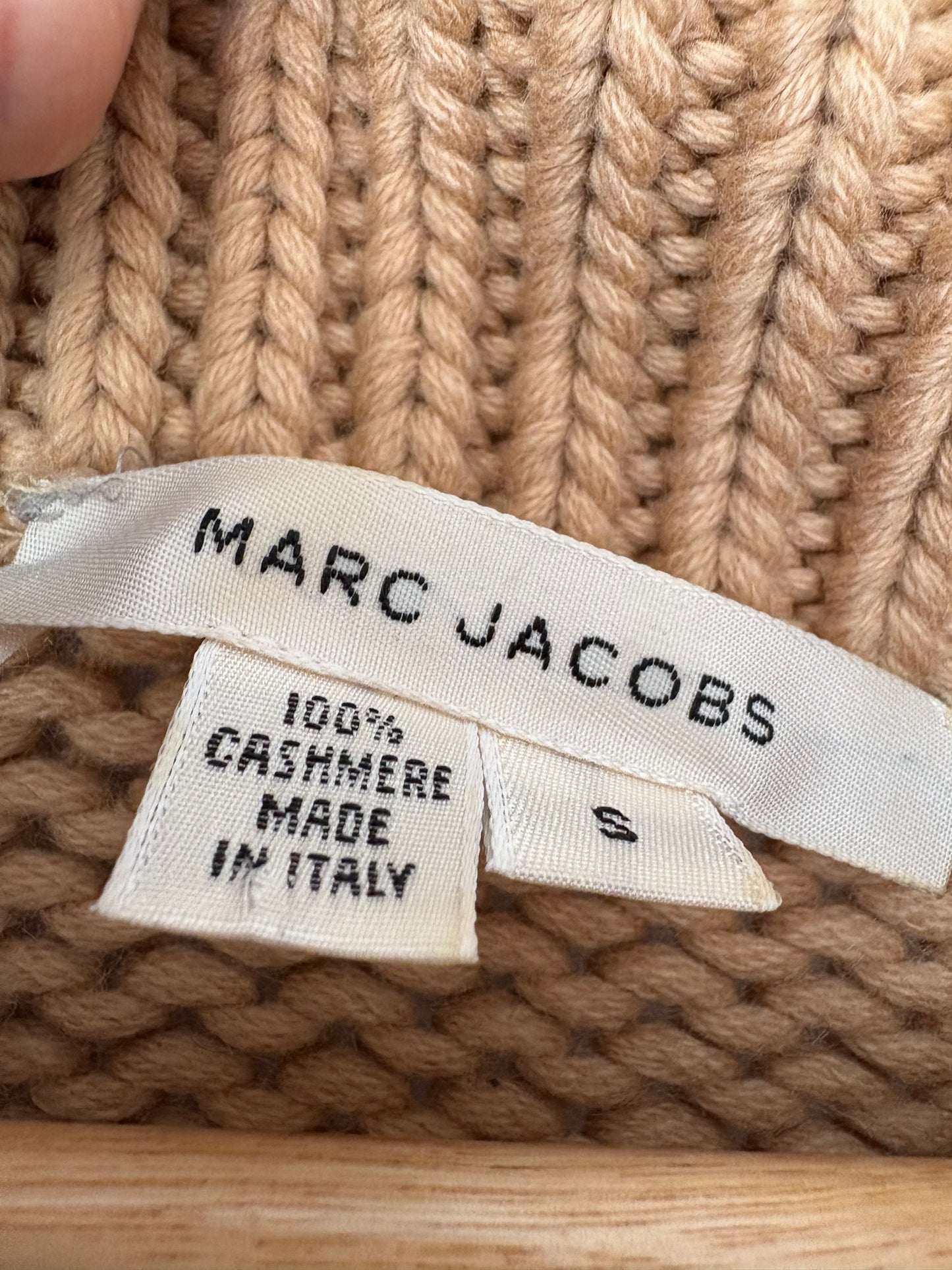 Pull Marc Jacobs Y2K en cachemire à col châle, taille S