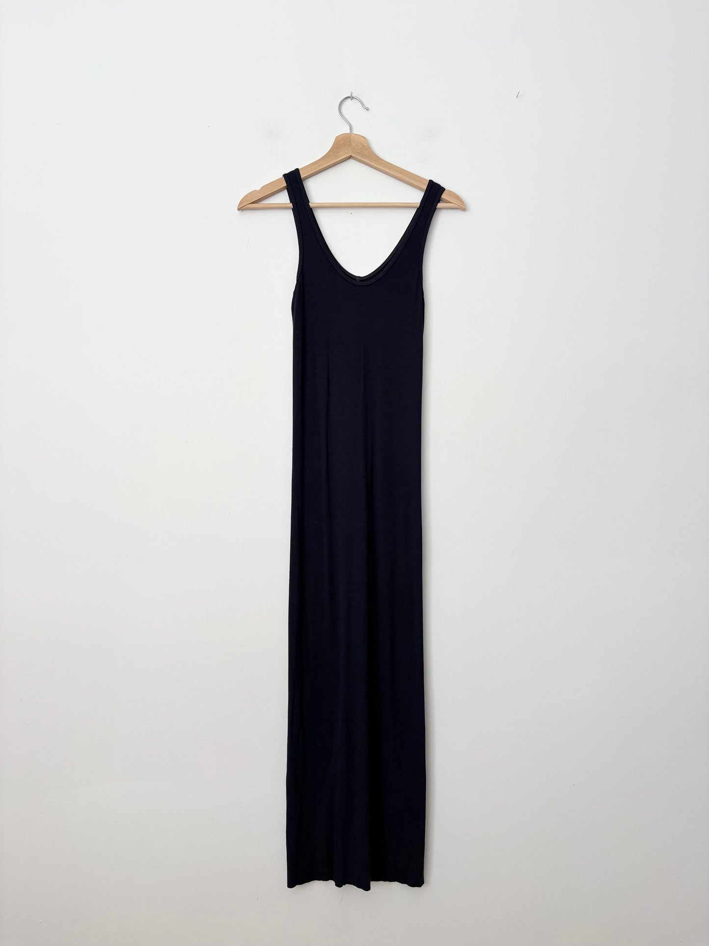 Enza costa silk blend ribbed maxi dress Small