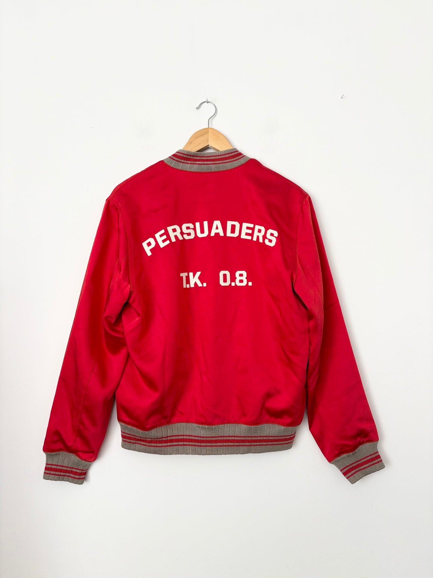 Blouson aviateur en satin brodé du logo The Kooples *Plusieurs tailles*