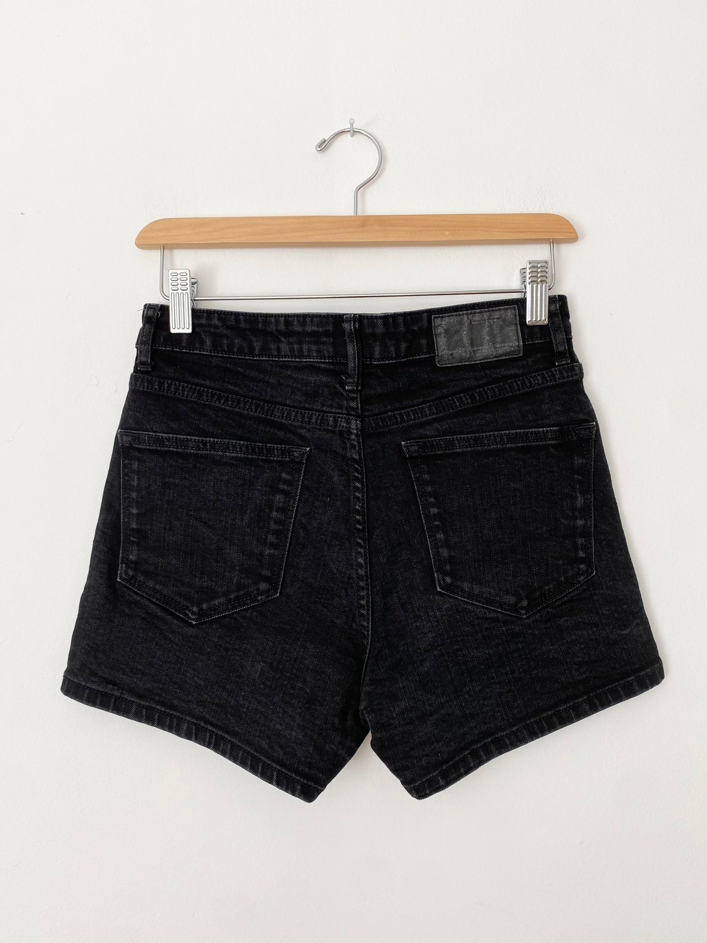 Frank & Oak black denim shorts W27