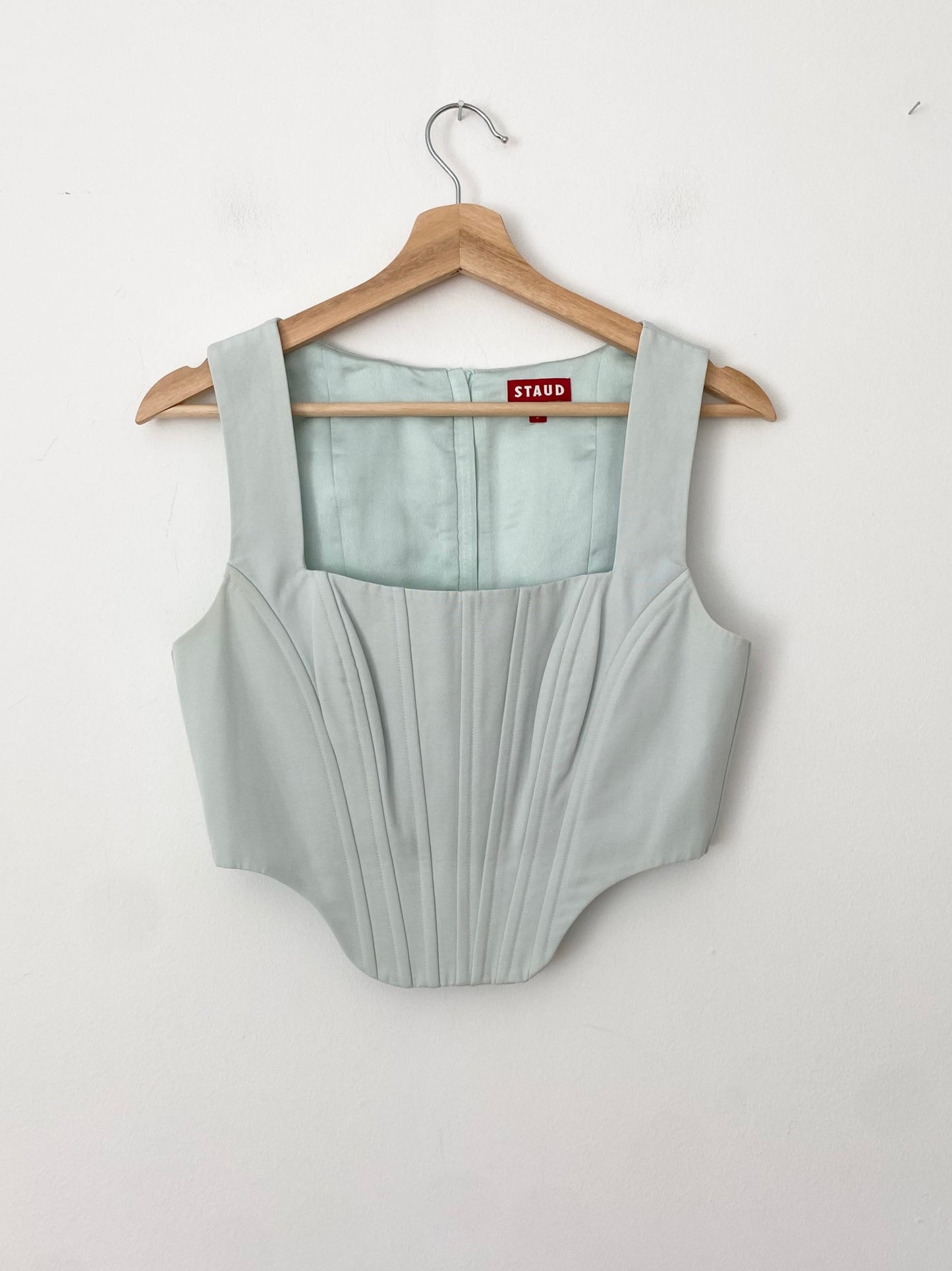 STAUD Alice cropped corset top XS/S