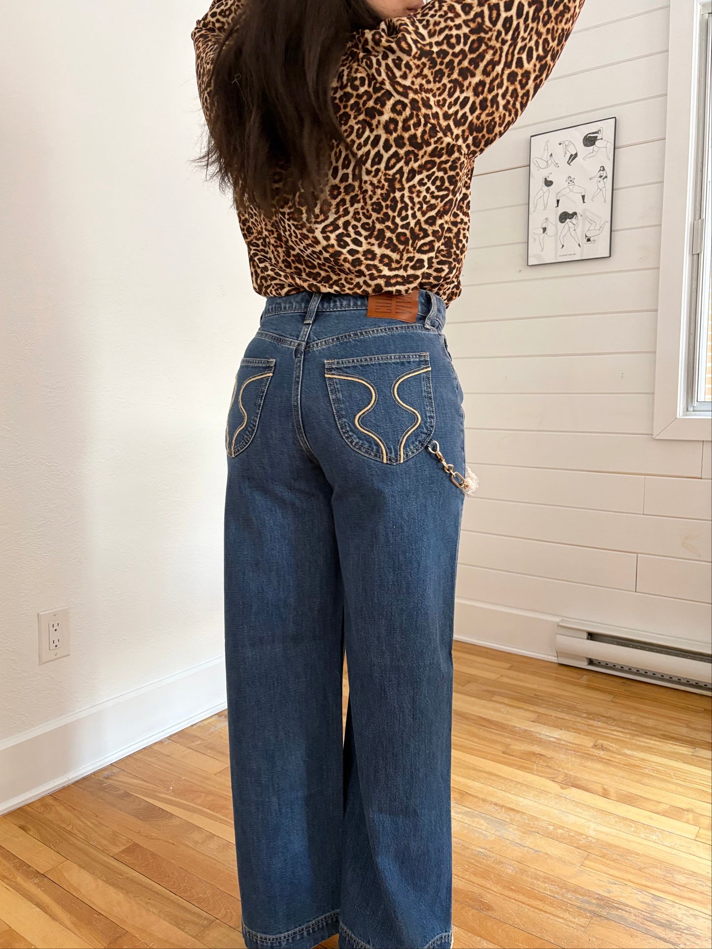 Cult Gaia X GAP wide leg chain jeans W29